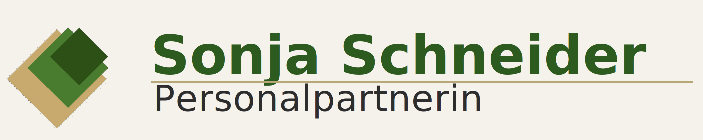 Sonja Schneider/ Personalpartnerin Logo